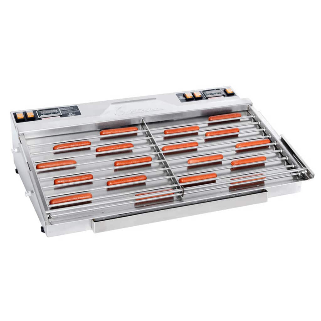 HD36 Hot Dog Grill & Bun Warmer with Guard